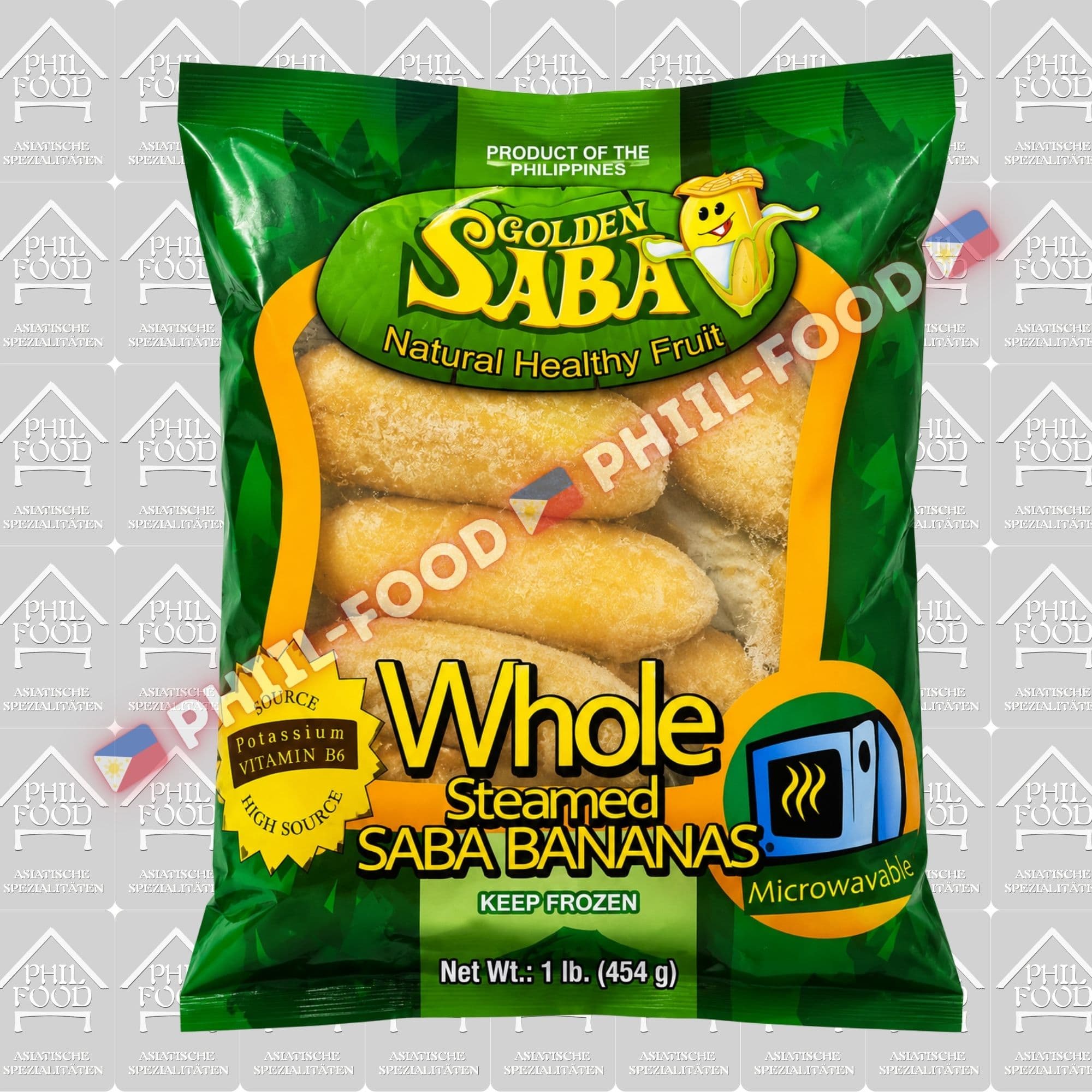 Golden Saba Whole Steamed Saba Bananas