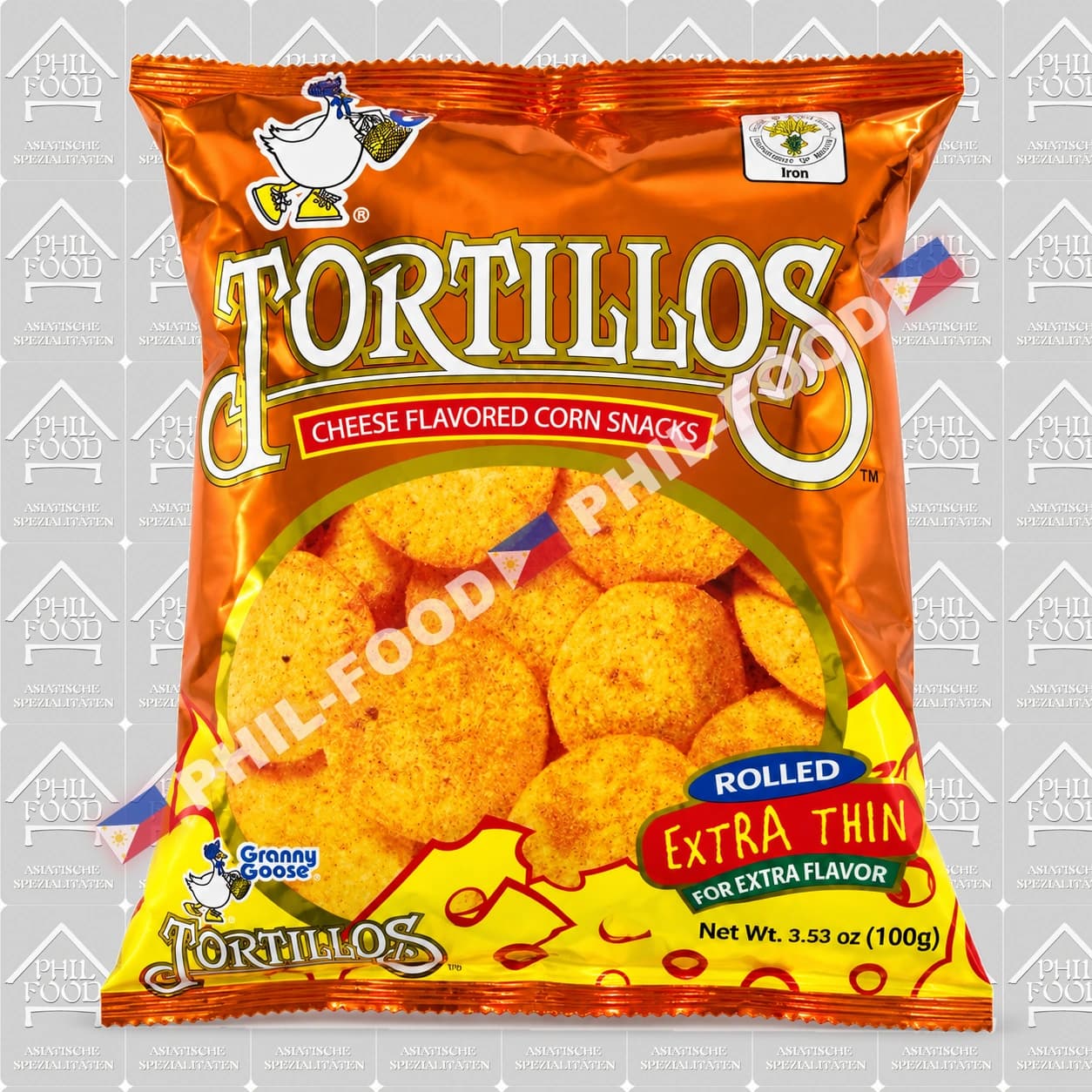 Granny Goose Tortillos Cheese 100 g