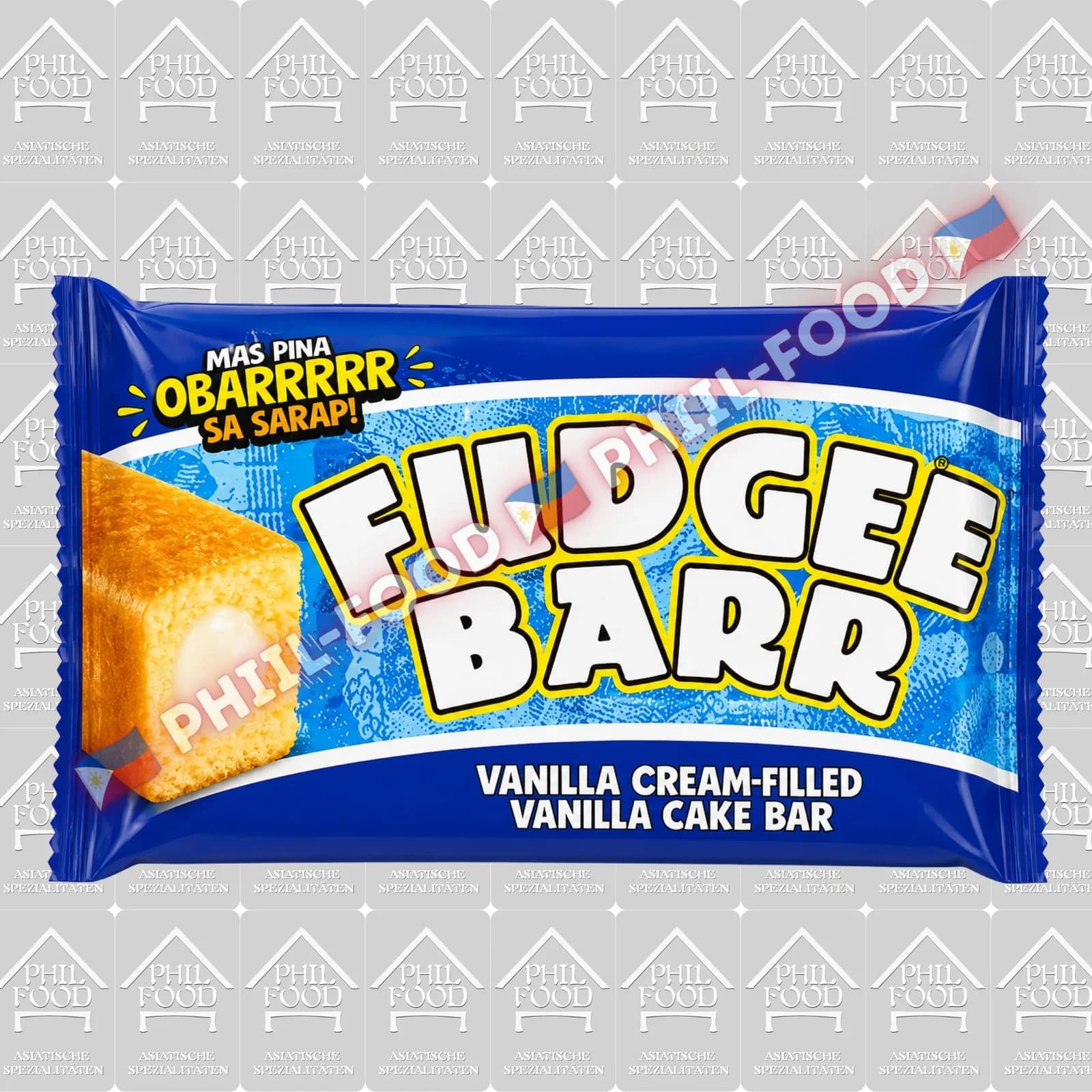 Fudgee Barr Vanilla Cream-Filled Vanilla Cake Bar