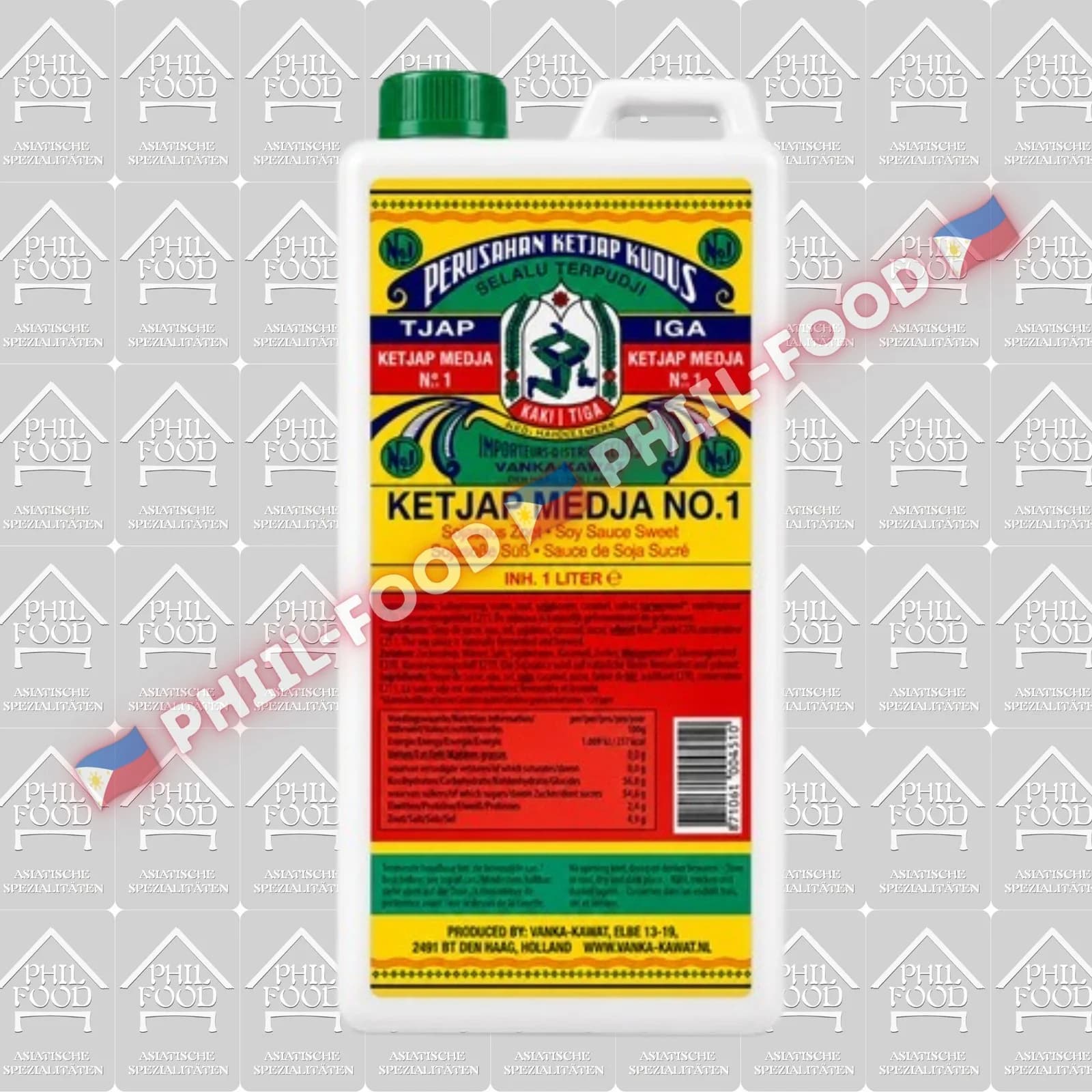 Kaki Tiga Ketjap Medja No. 1 Sweet Soy Sauce (1 l)