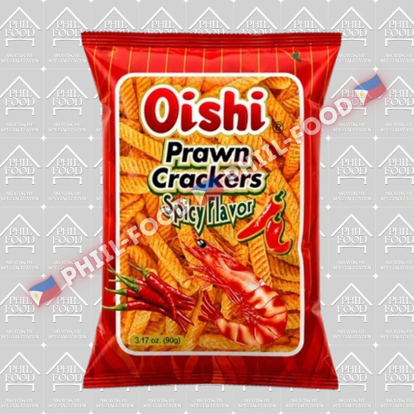Oishi Prawn Crackers – Spicy Flavor
