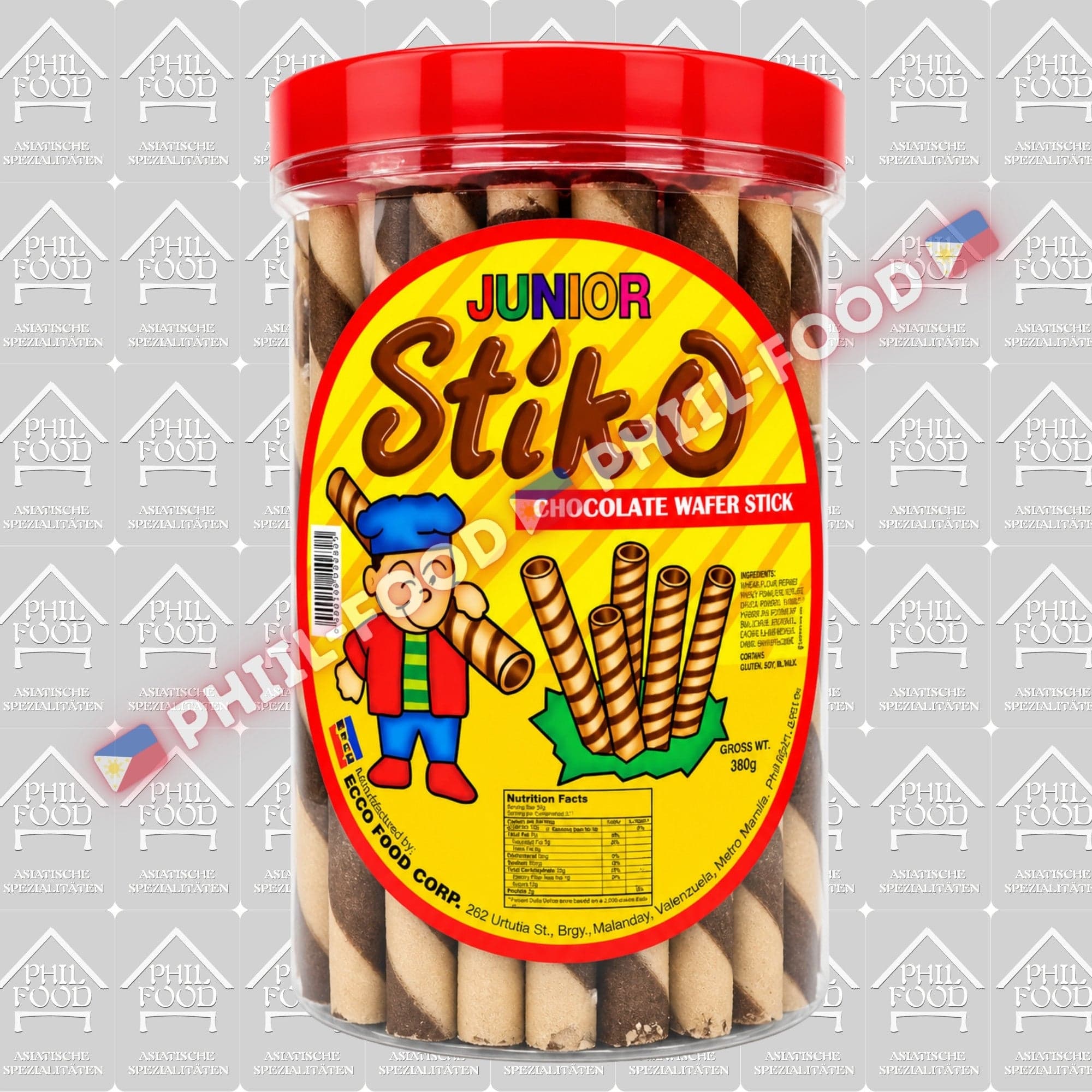 Junior Stik-O Chocolate Wafer Stick