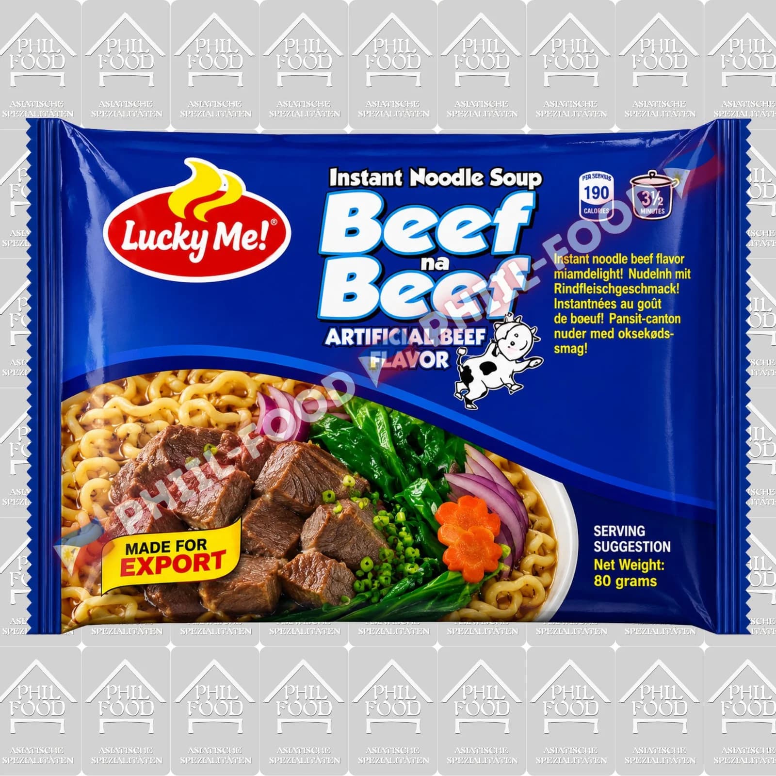 Lucky Me! Beef na Beef – Instant Noodle Soup